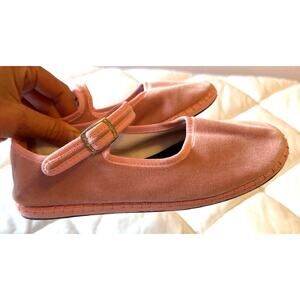CAPULETTE Bambina Velvet Mary Jane Ballet Flats Made in Italy Size EUR 33
